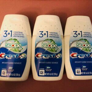 3 - Crest Complete Plus Scope 3-In-1 Liquid Gel Toothpaste